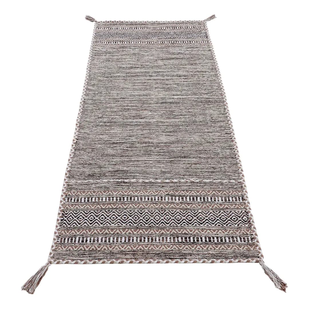 Läufer 75 x 200cm Beige/Beige | Beige