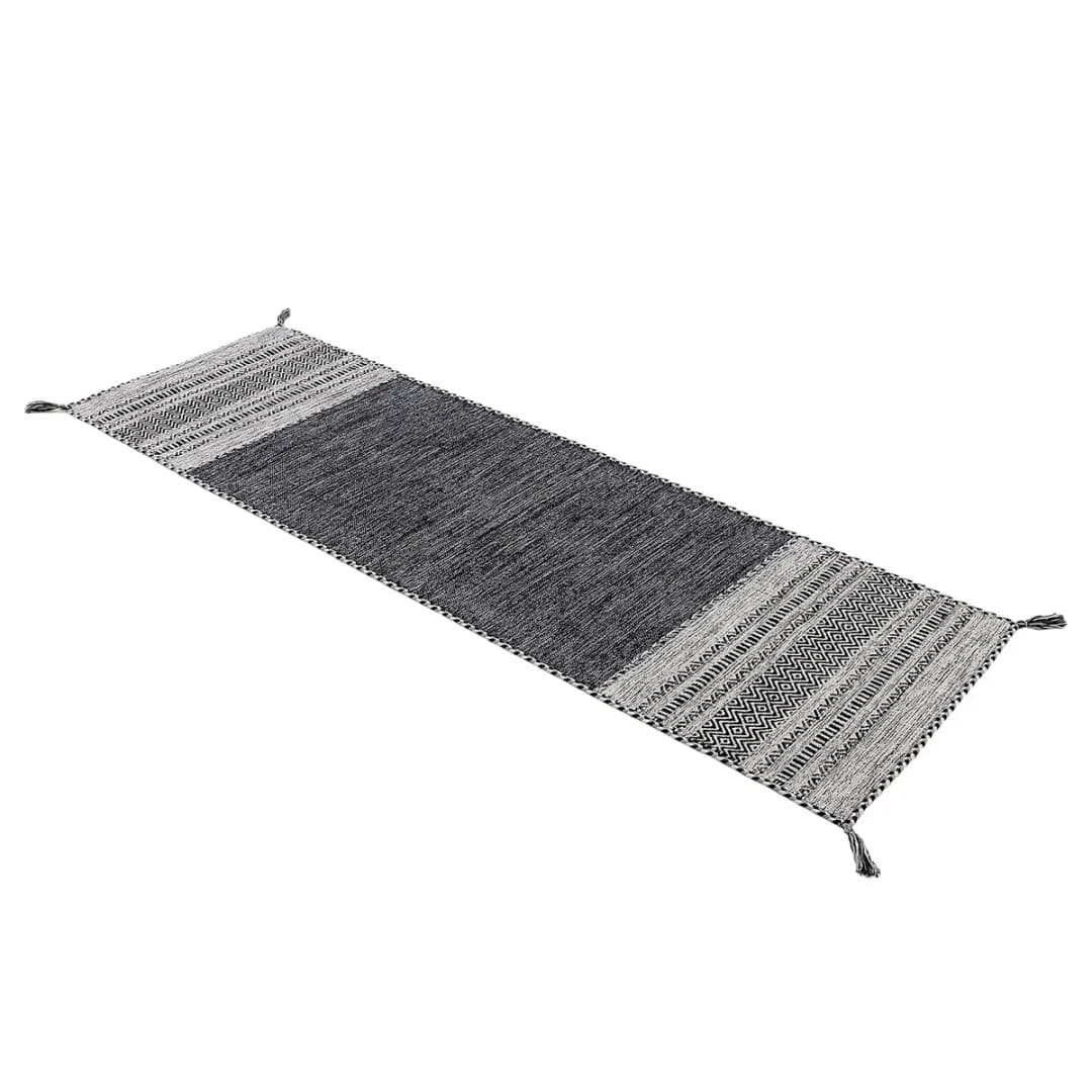 Läufer 80 x 350cm Schwarz/Schwarz | Schwarz