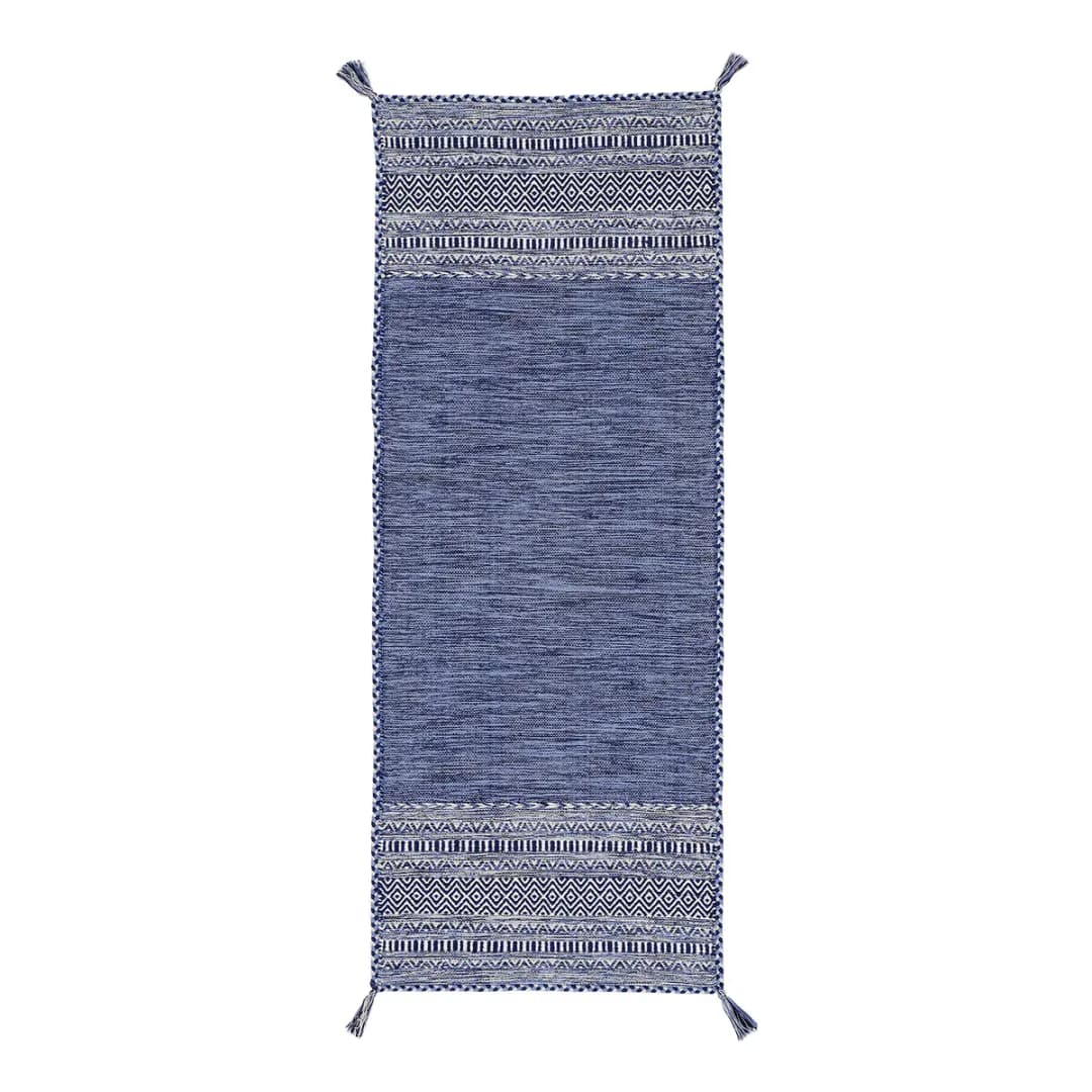 Läufer 80 x 300cm Blau/Blau | Blau
