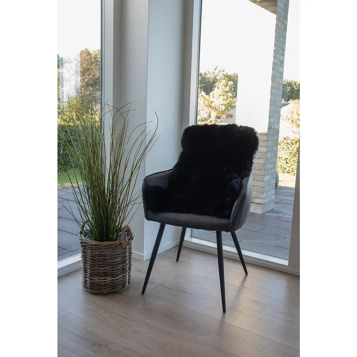 Fellteppich Lambskin | Schwarz
