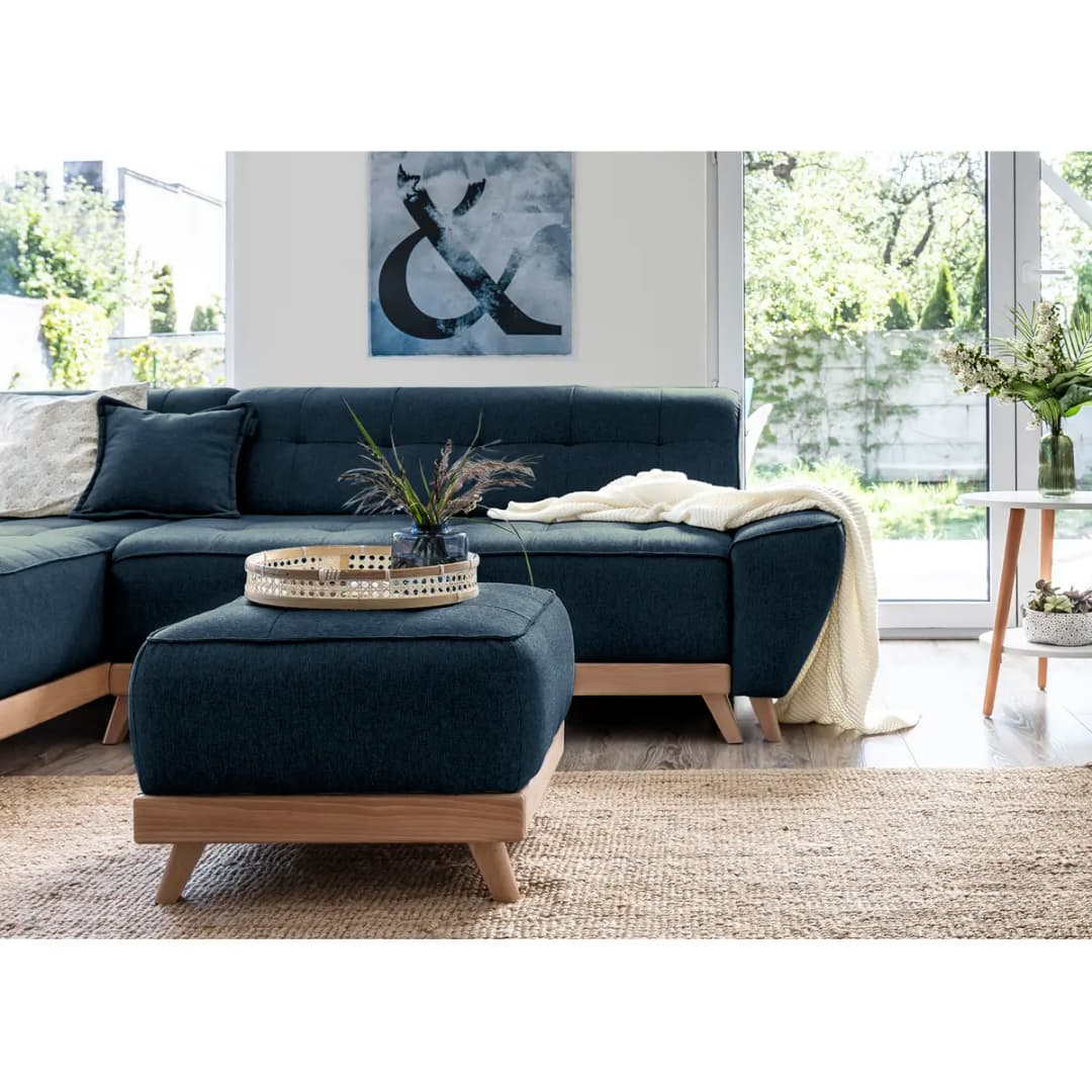 Polsterhocker Surribas | Blau