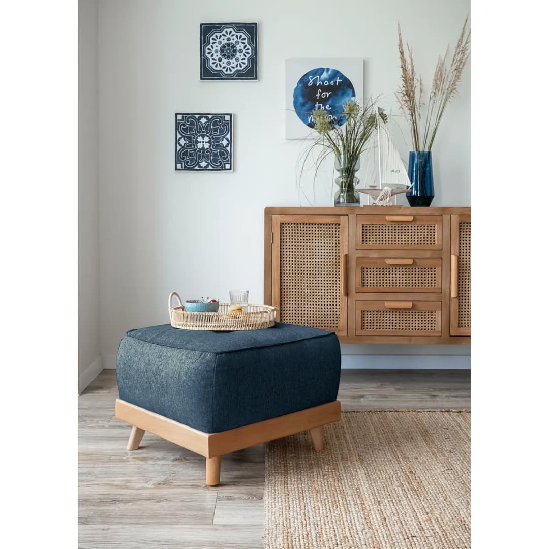 Polsterhocker Surribas | Blau