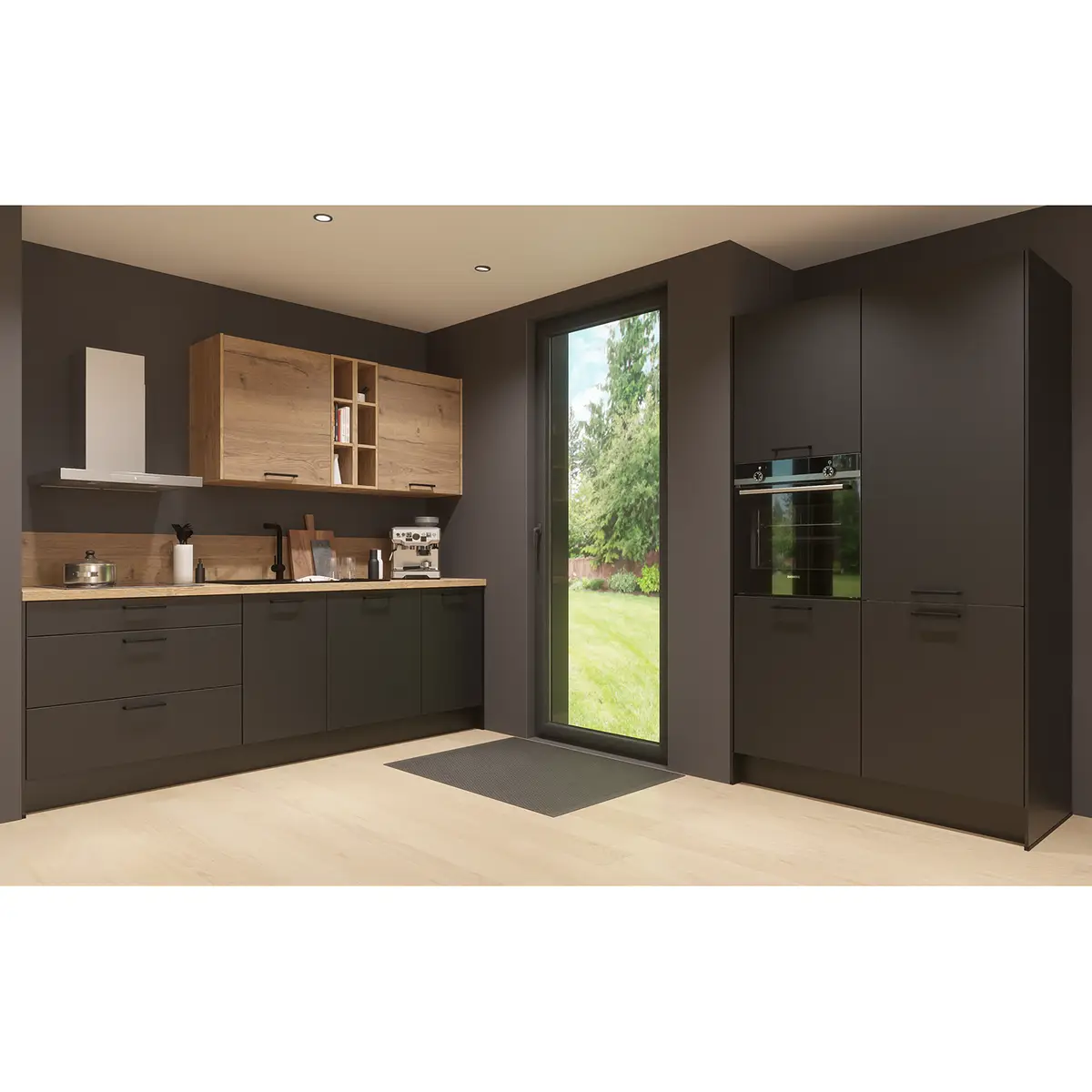 Küchenzeile ConceptC II | Schwarz
