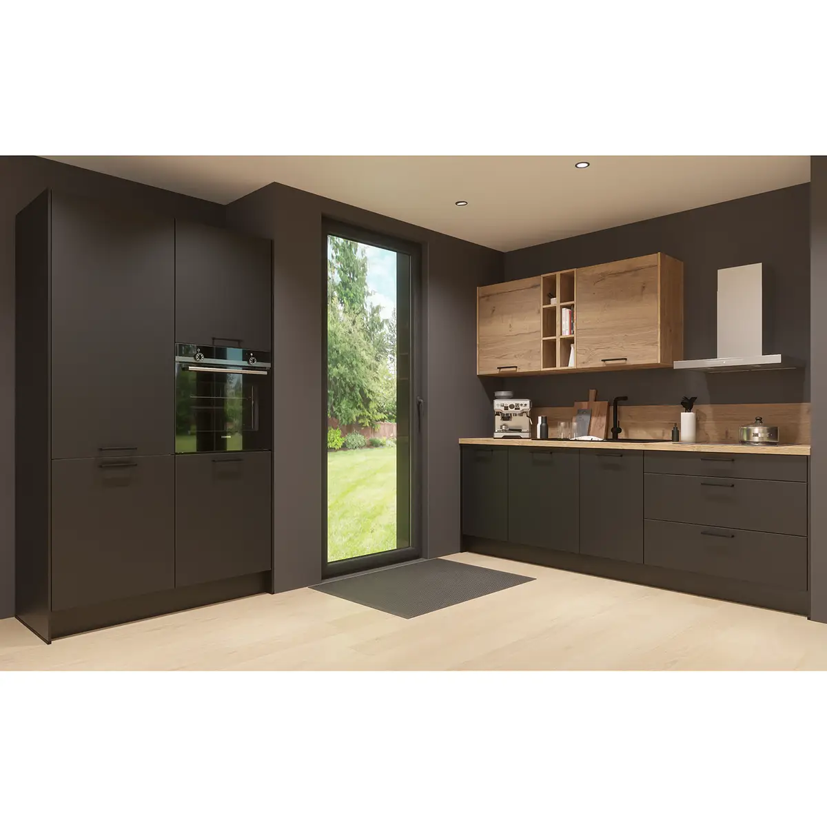 Küchenzeile ConceptC II | Schwarz