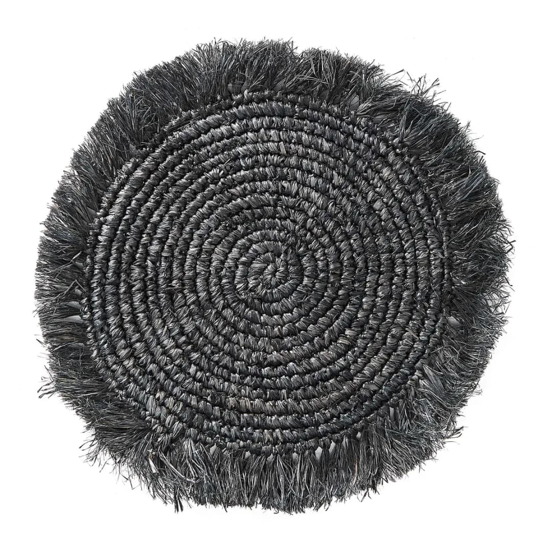 Tischset RAFFIA | Schwarz