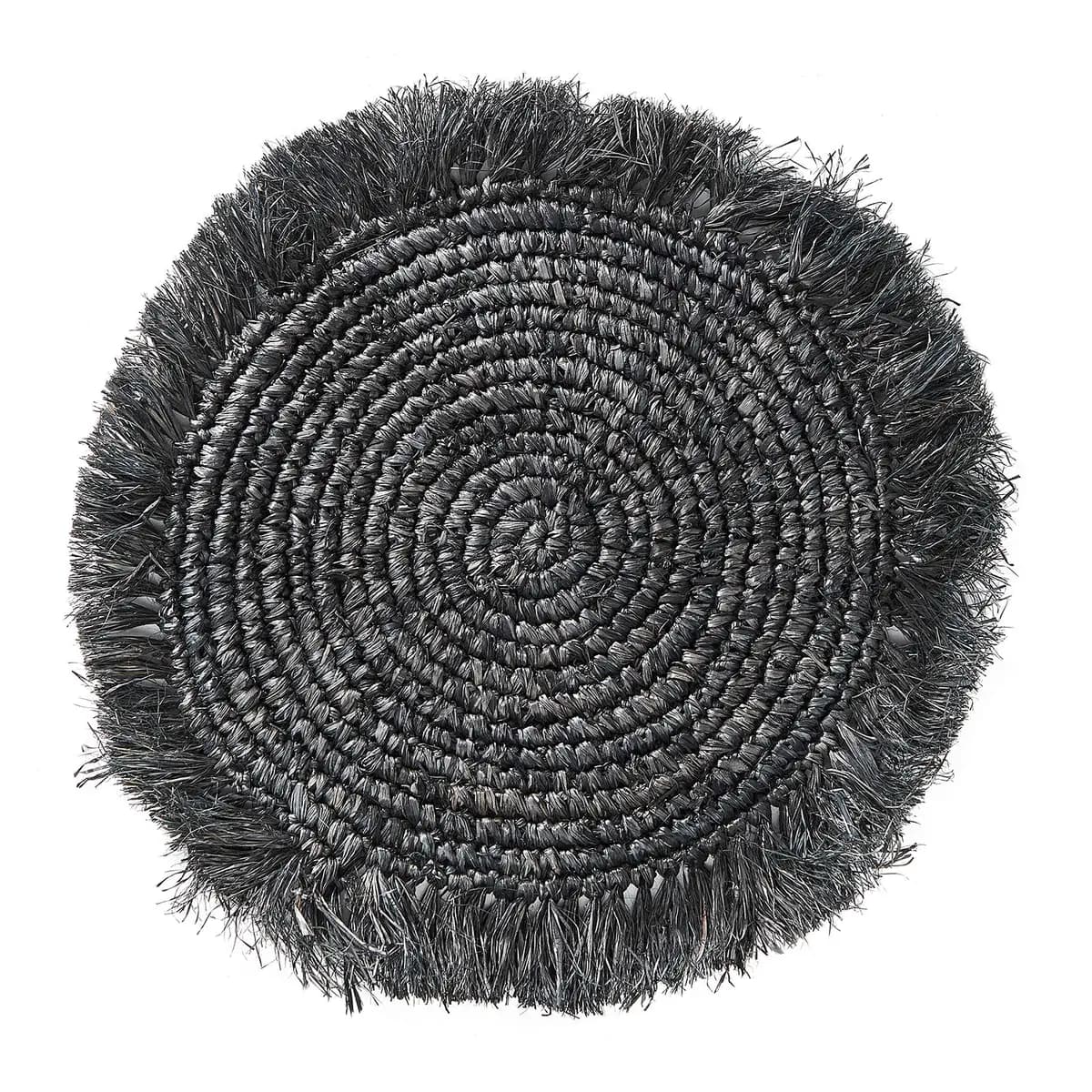 Tischset RAFFIA | Schwarz