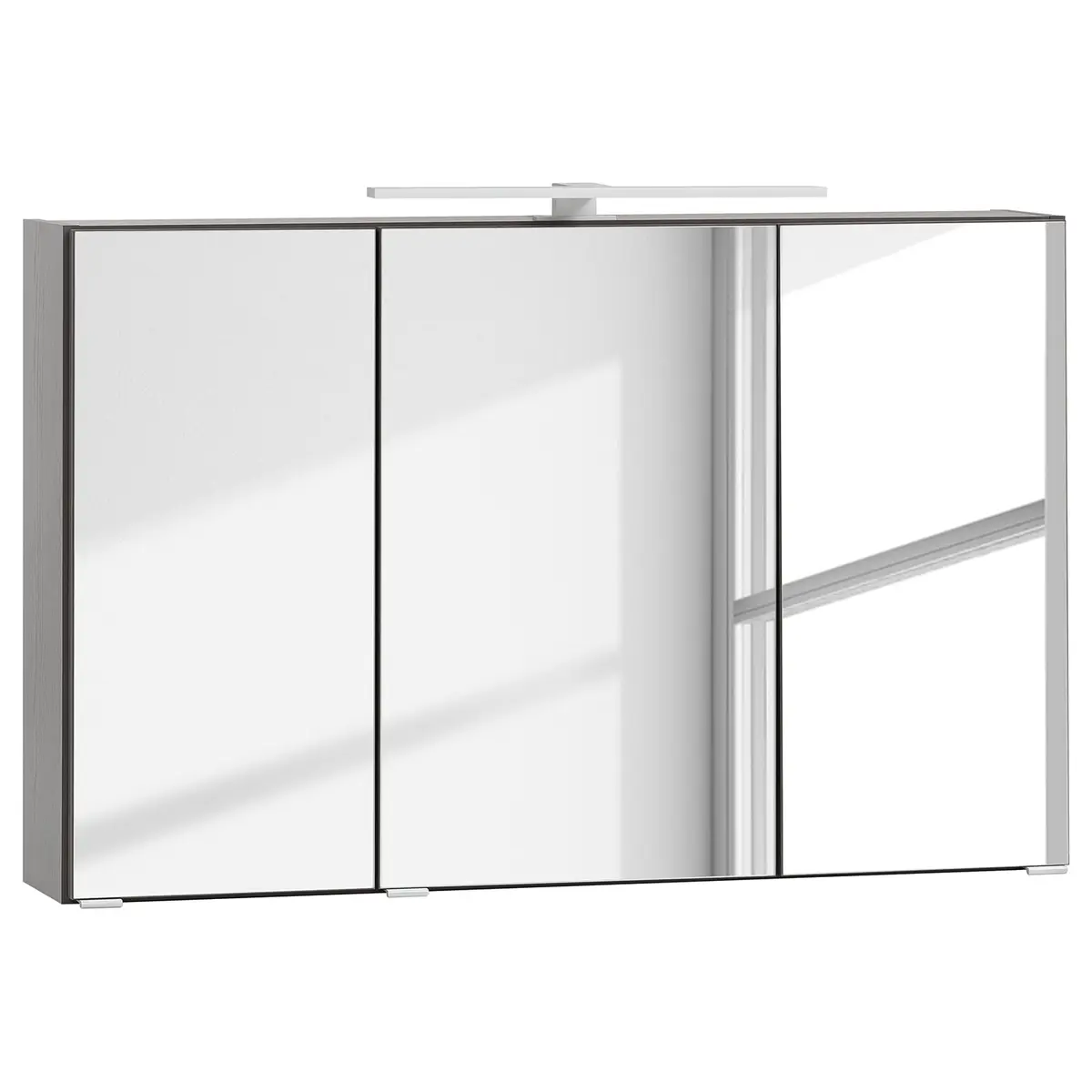 Spiegelschrank 100cm Grau/Graphit | Grau