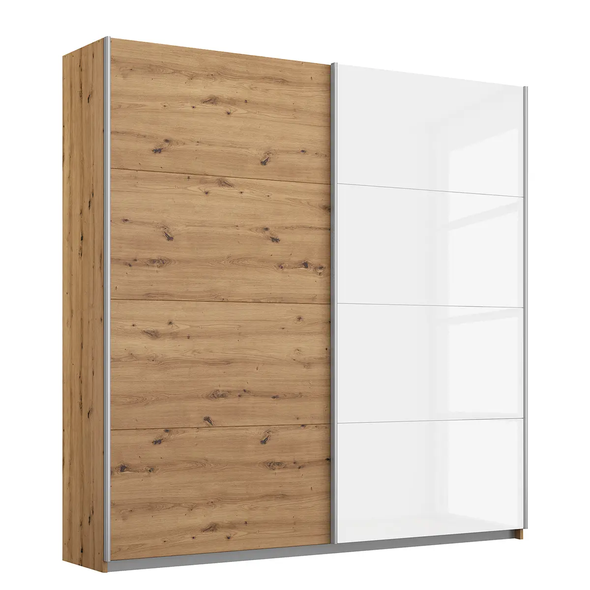 Schwebetürenschrank Gloss 180cm | Braun