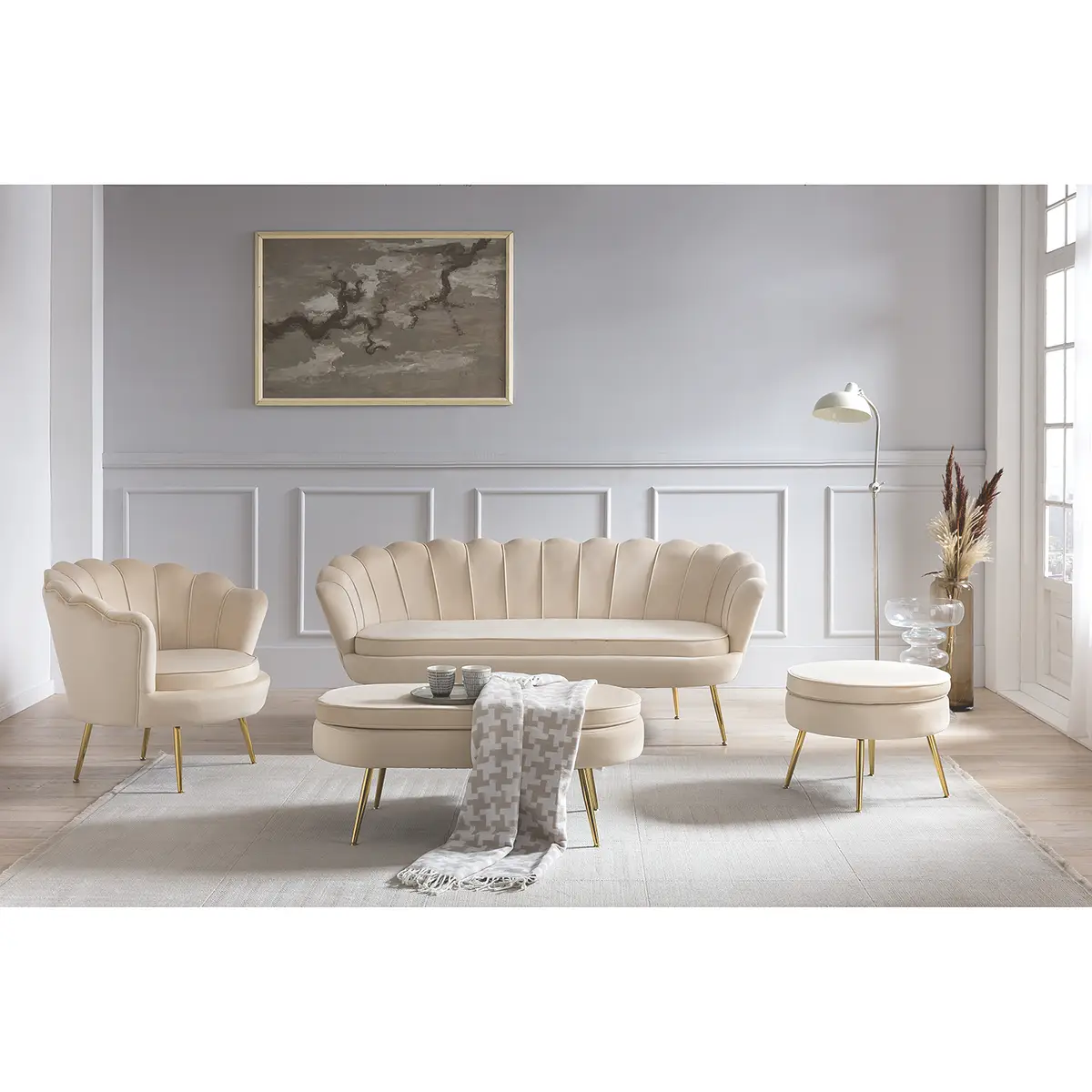Sofa Ralemo 3-Sitzer | Beige