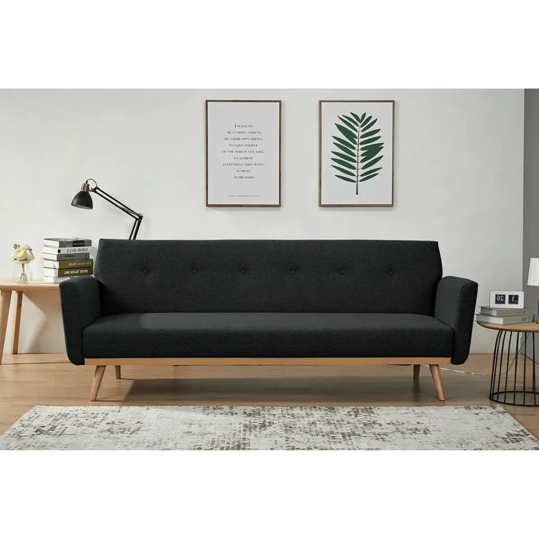 Schlafsofa Shorwell | Schwarz