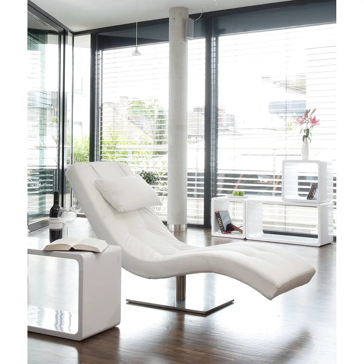 Relaxliege Topeno | Weiß