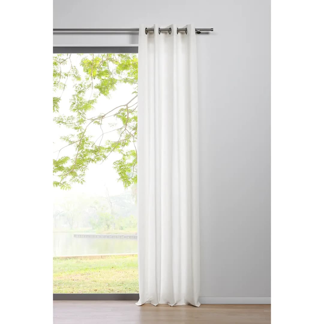 Ösenschal 135 x 245cm Weiß | Weiß