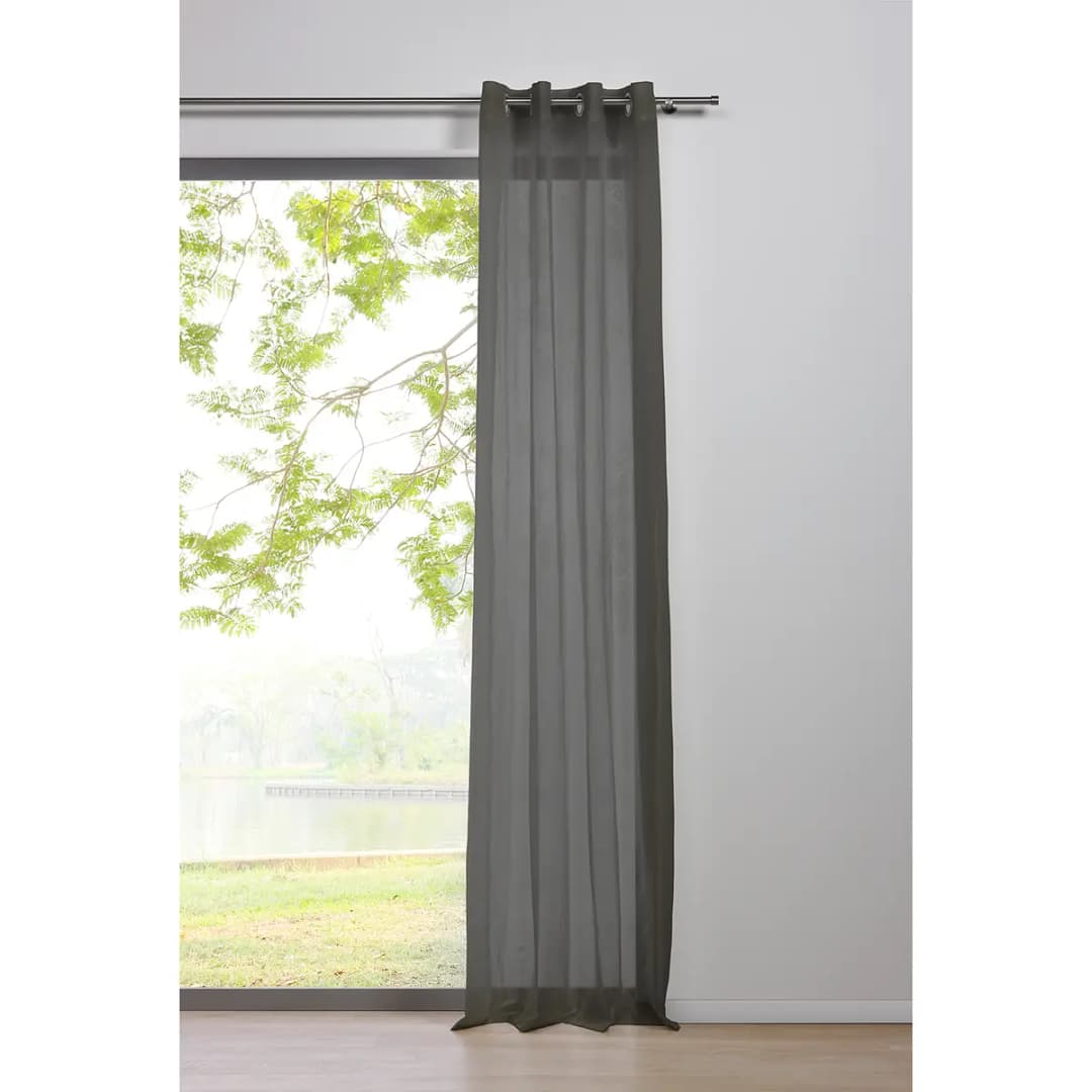Ösenschal 135 x 245cm Grau | Grau
