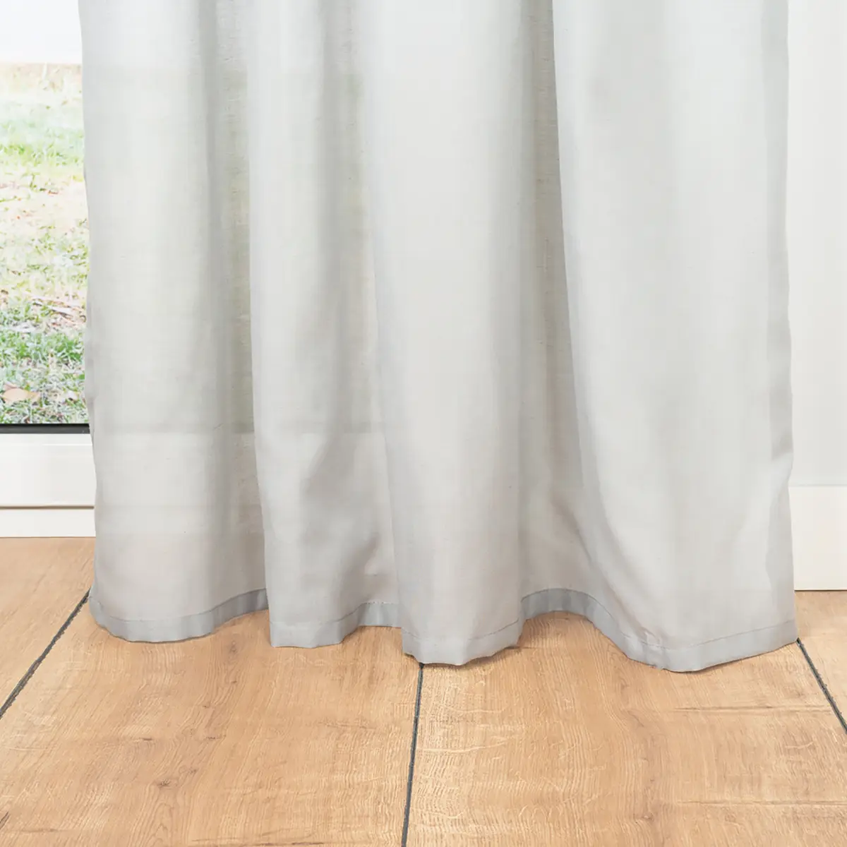 Ösenschal 135 x 245cm Grau/Grau | Grau