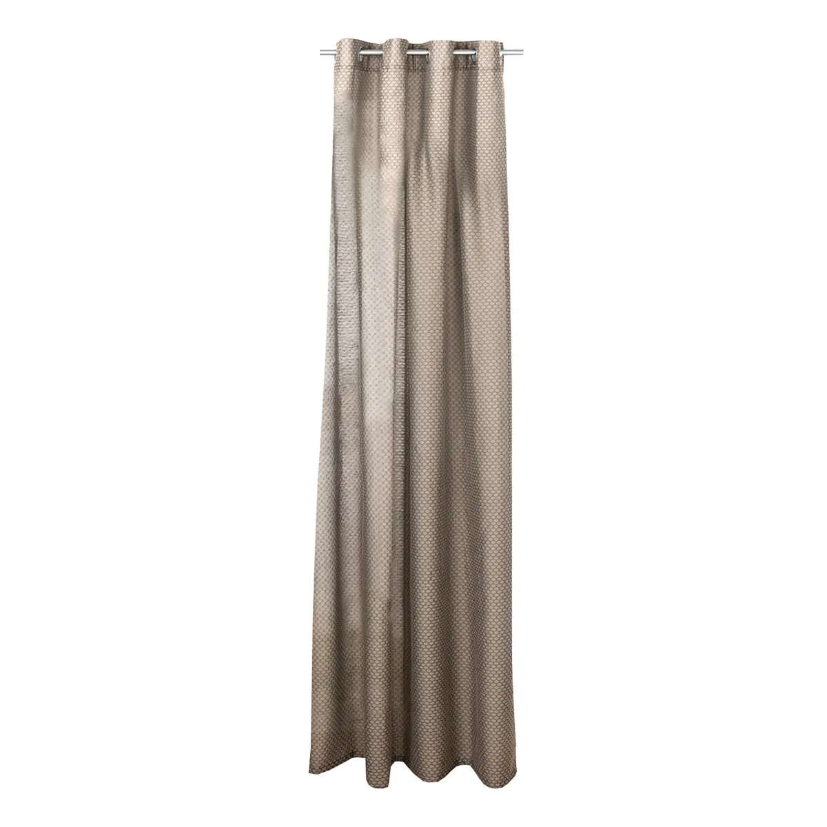 Ösenschal 135 x 300cm Braun/Taupe | Braun
