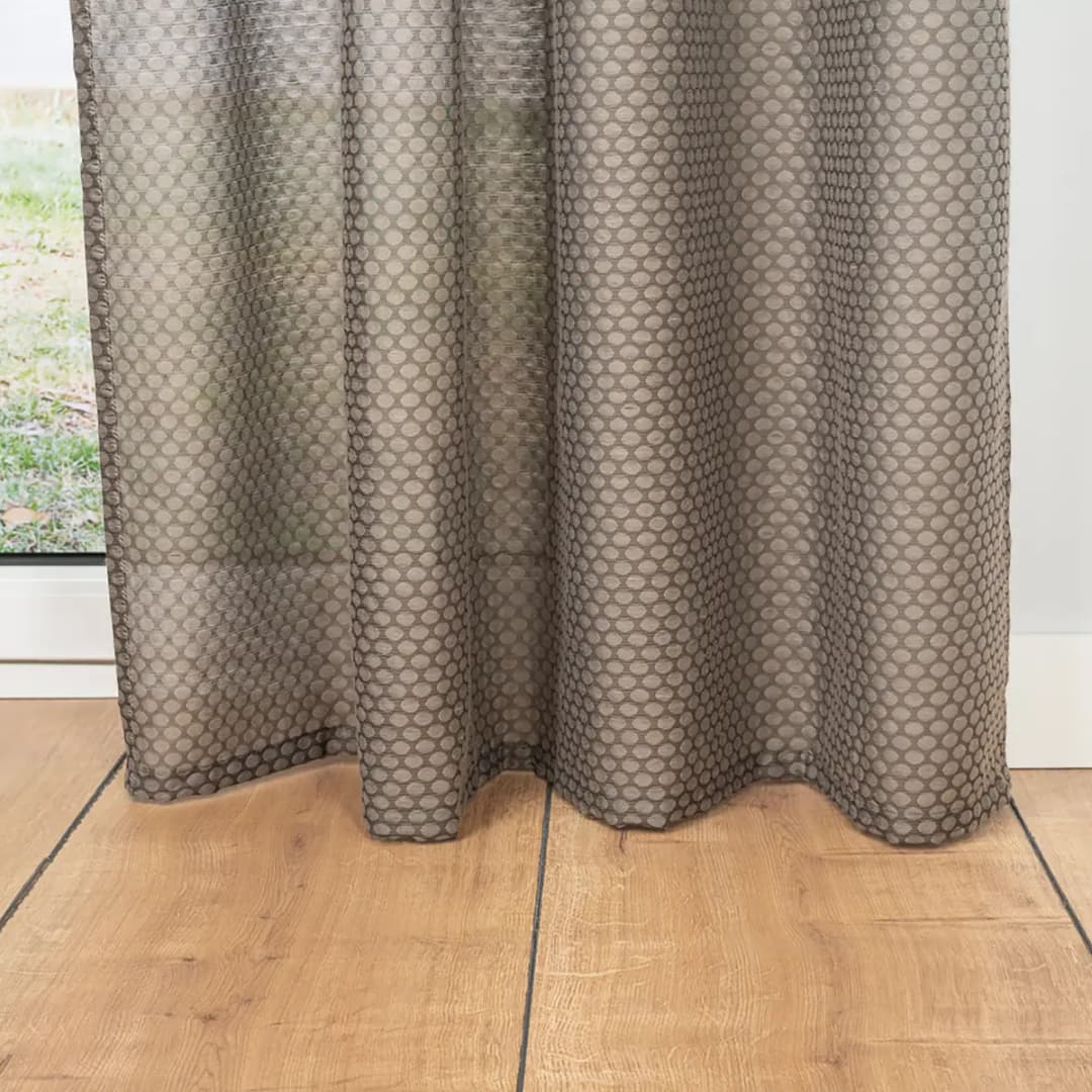 Ösenschal 135 x 300cm Braun/Taupe | Braun