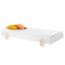 Einzelbett Modulo Pfeil 90 x 200cm Weiß/Weiß | Weiß