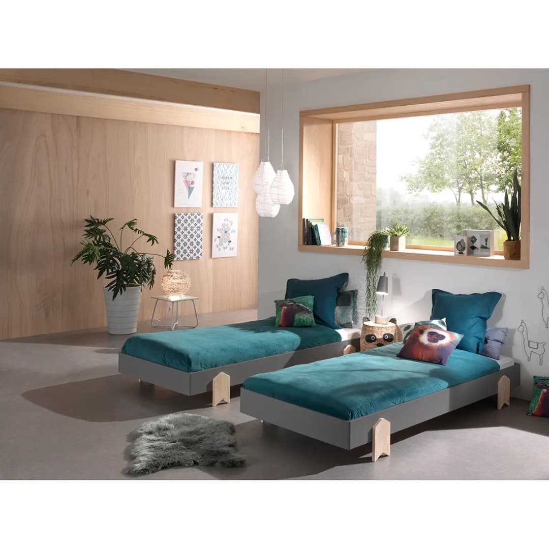 Bett-Set Modulo Pfeil 2er-Set | Grau