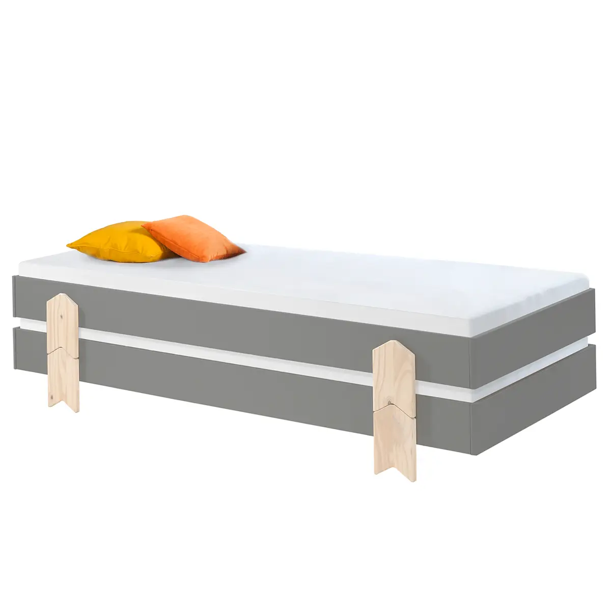 Bett-Set Modulo Pfeil 2er-Set | Grau