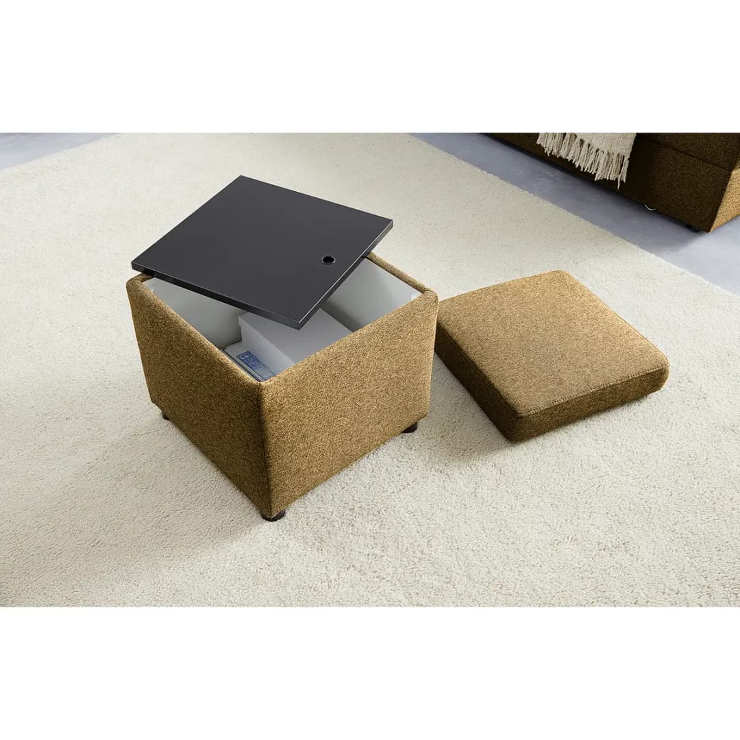 Polsterhocker Looks | Braun