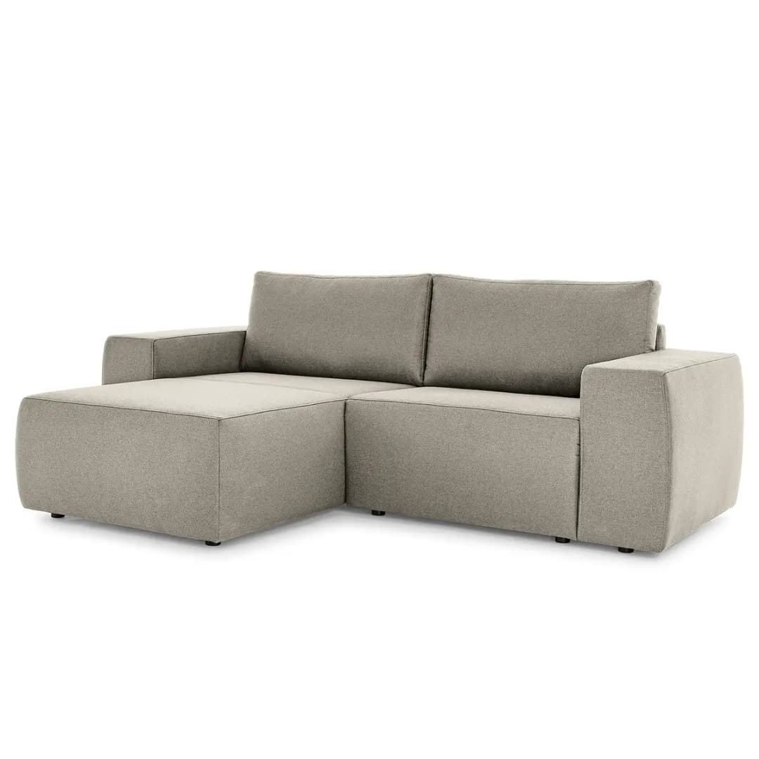 Ecksofa Looks I Grau Webstoff Bona | Grau