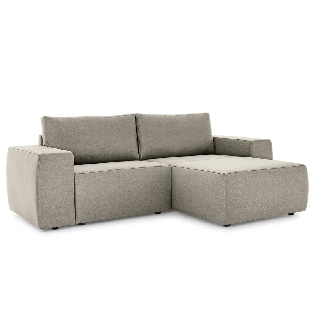Ecksofa Looks I Grau Webstoff Bona | Grau