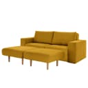 Sofa Looks-V1 3-Sitzer Gelb Microfaser Marta | Gelb