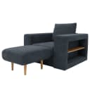 Sessel V-2 Blau Microfaser Marta | Blau