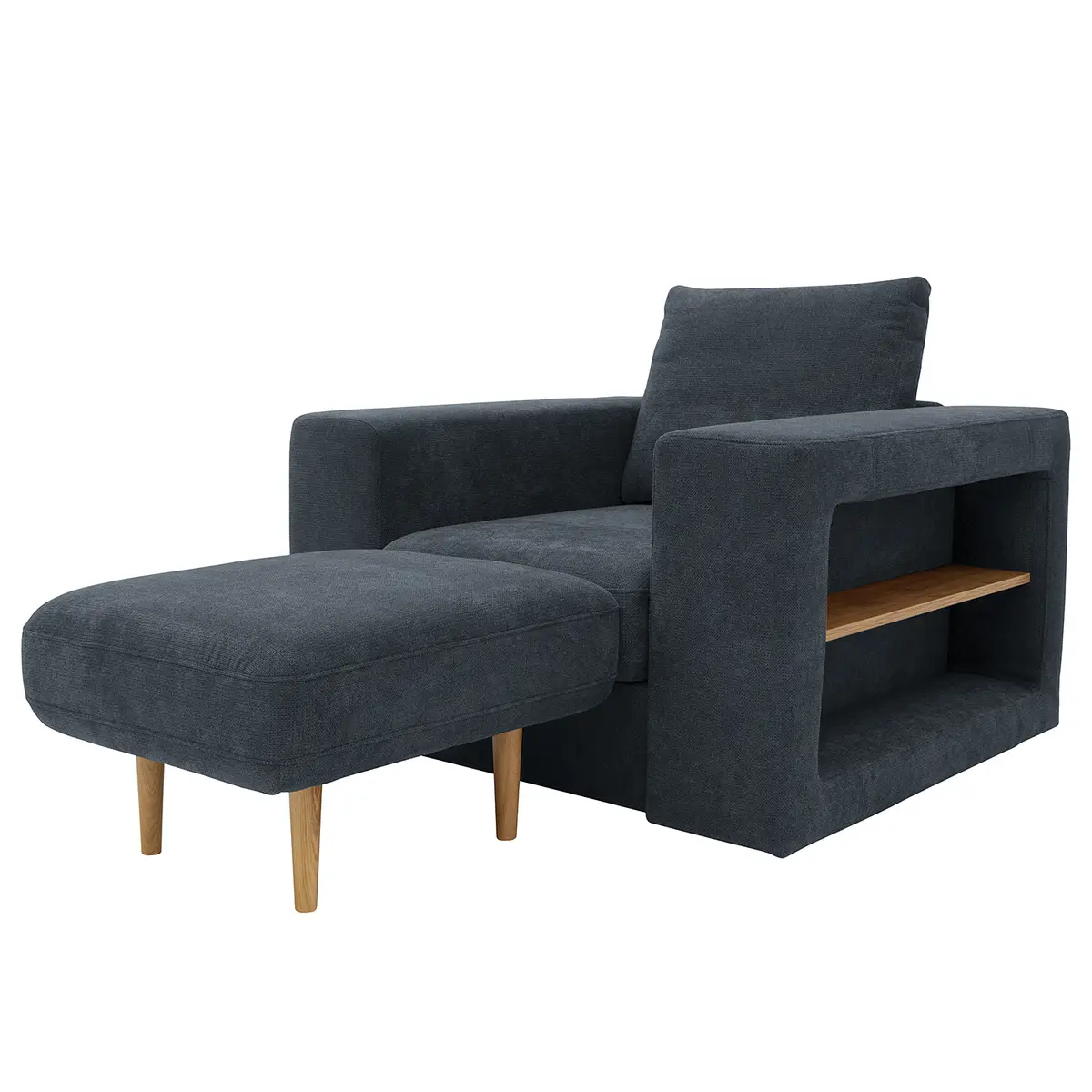 Sessel V-2 Blau Microfaser Marta | Blau