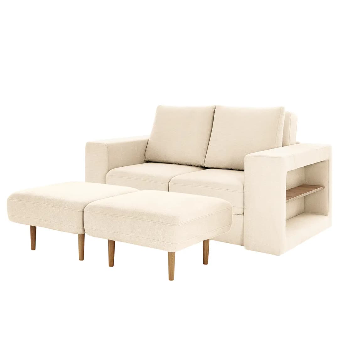 Sofa Looks V-2 2-Sitzer | Weiß