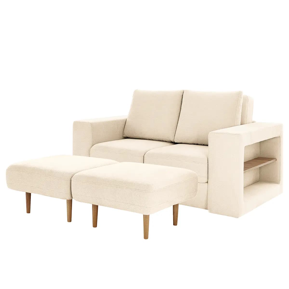 Sofa Looks V-2 2-Sitzer | Weiß