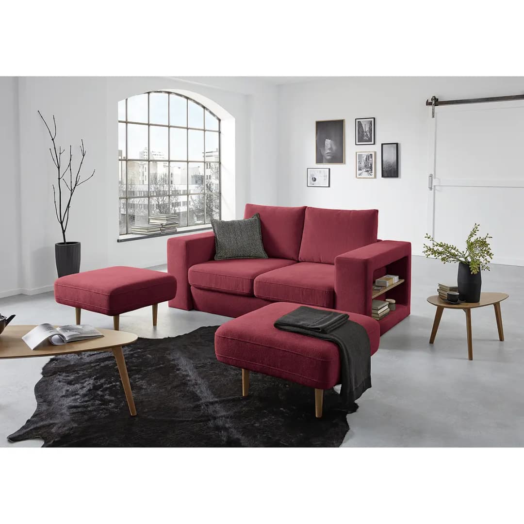 Sofa Looks V-2 2-Sitzer | Rot