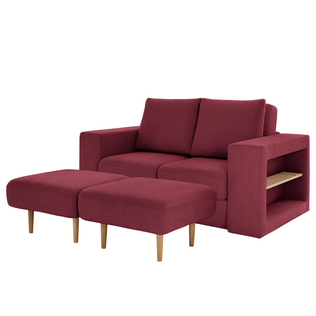 Sofa Looks V-2 2-Sitzer | Rot