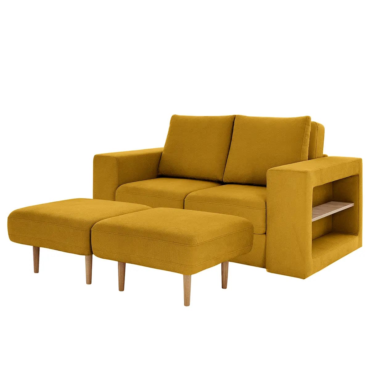 Sofa Looks V-2 2-Sitzer Gelb Microfaser Marta 172cm Modern