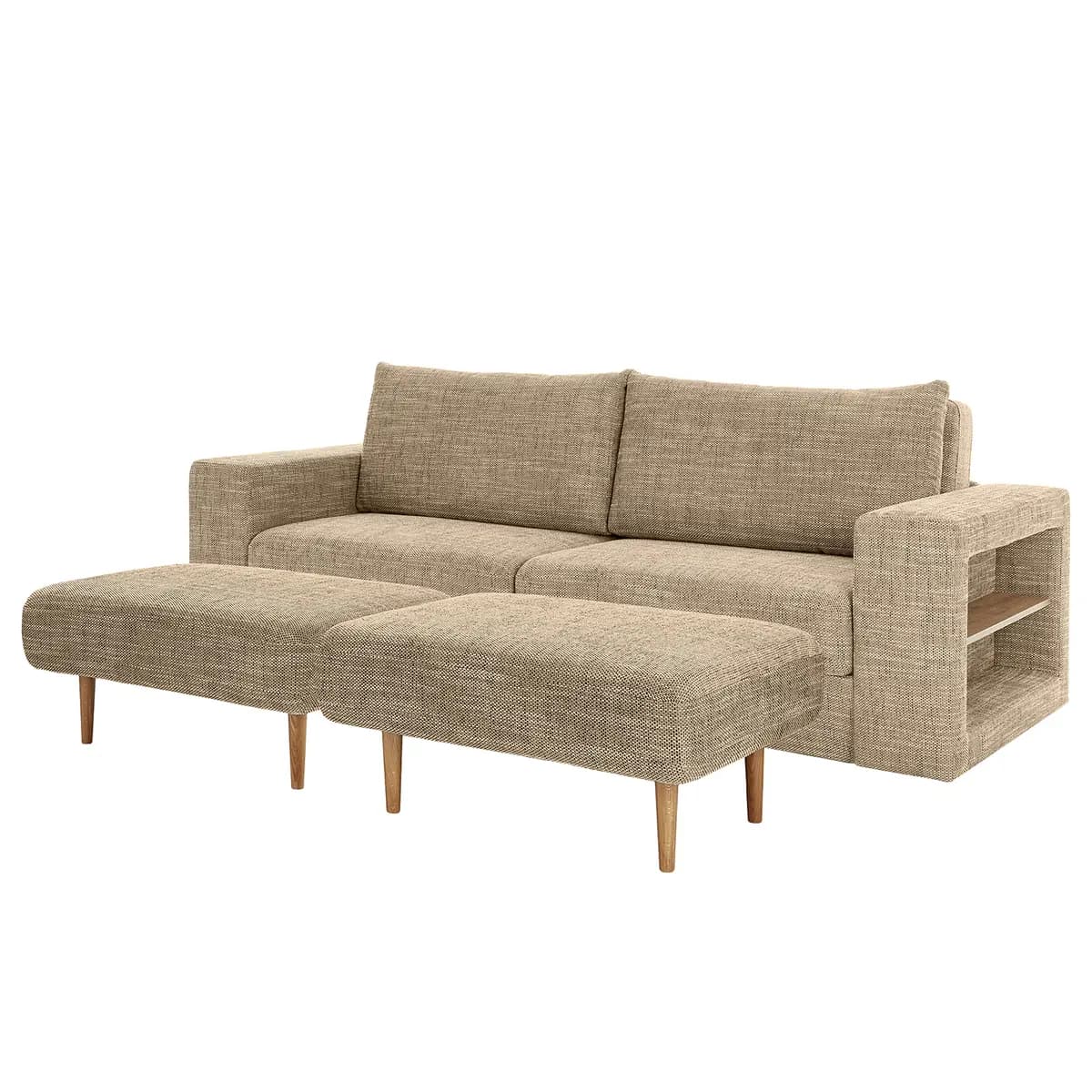 Sofa Looks-V2 3-Sitzer | Braun