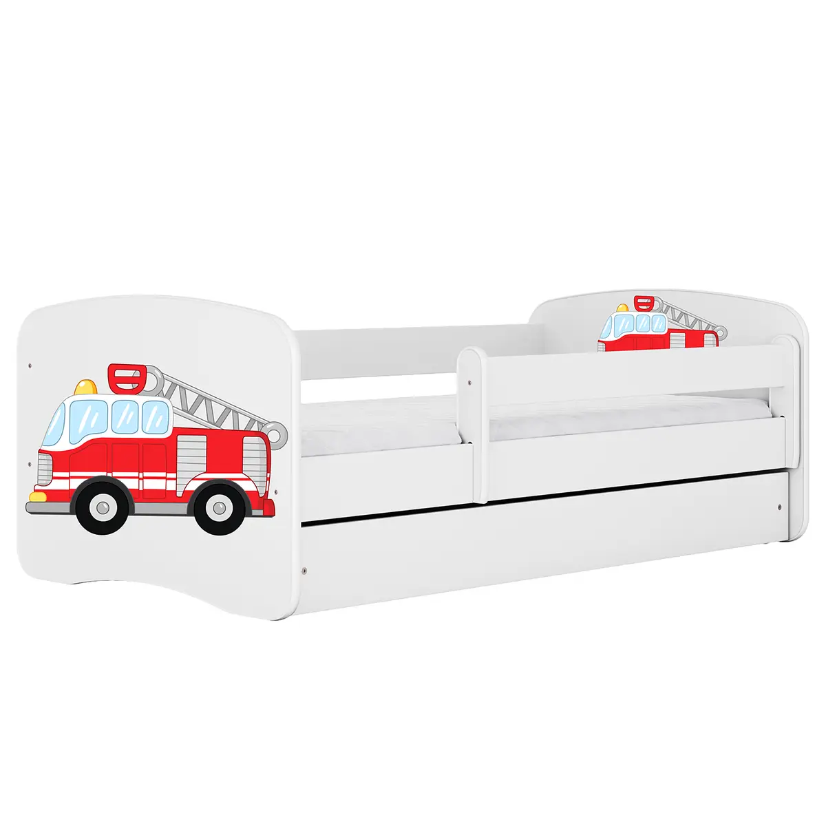 Kinderbett Feuerwehr | Weiß