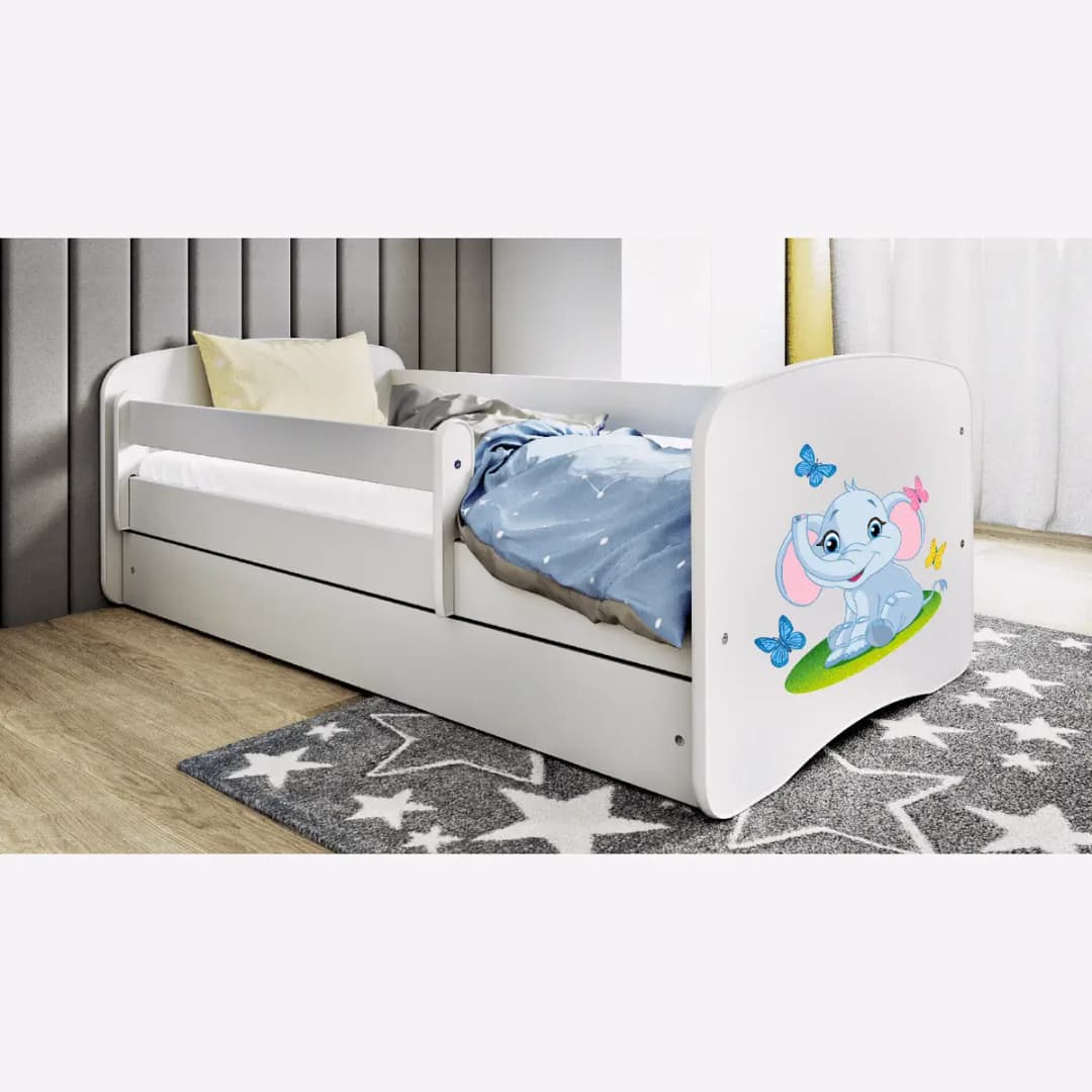 Kinderbett Elefant | Weiß