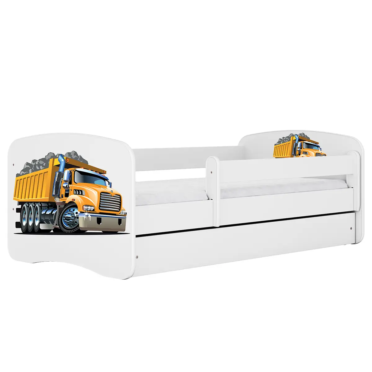 Kinderbett LKW 70 x 140cm | Weiß