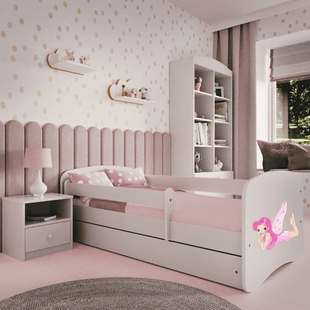 Kinderbett Fee I 80 x 180 cm | Weiß