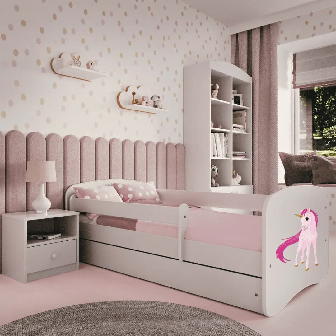Kinderbett Einhorn | Weiß