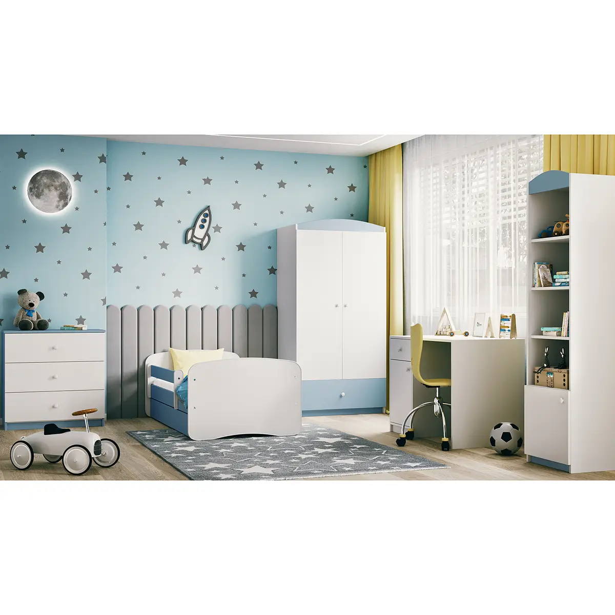 Kinderbett Basic | Blau