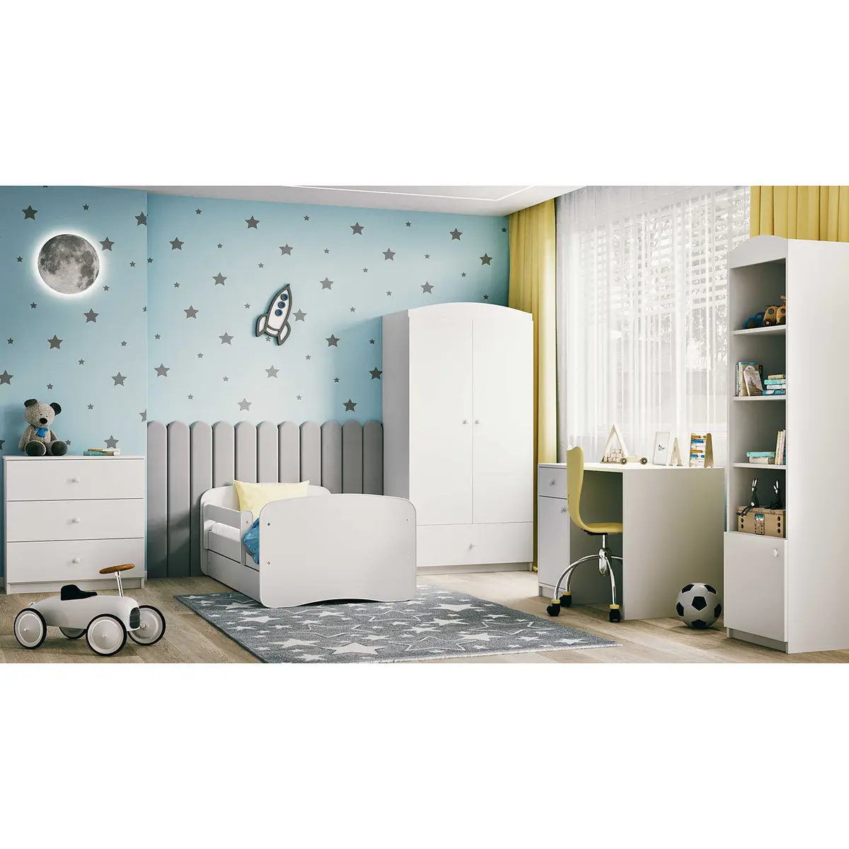 Kinderbett Basic | Weiß