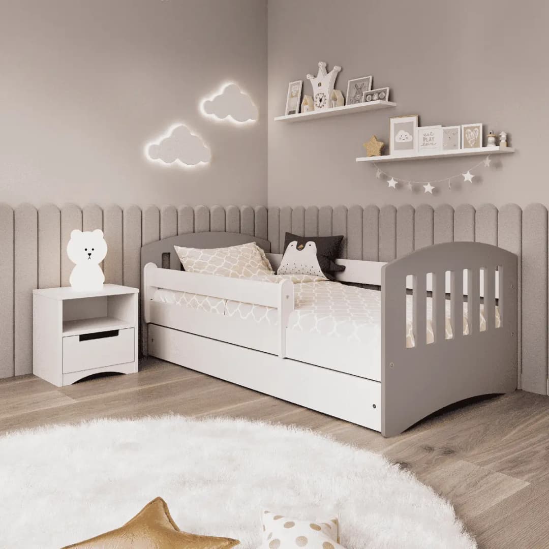 Kinderbett Classic 80x160cm | Grau