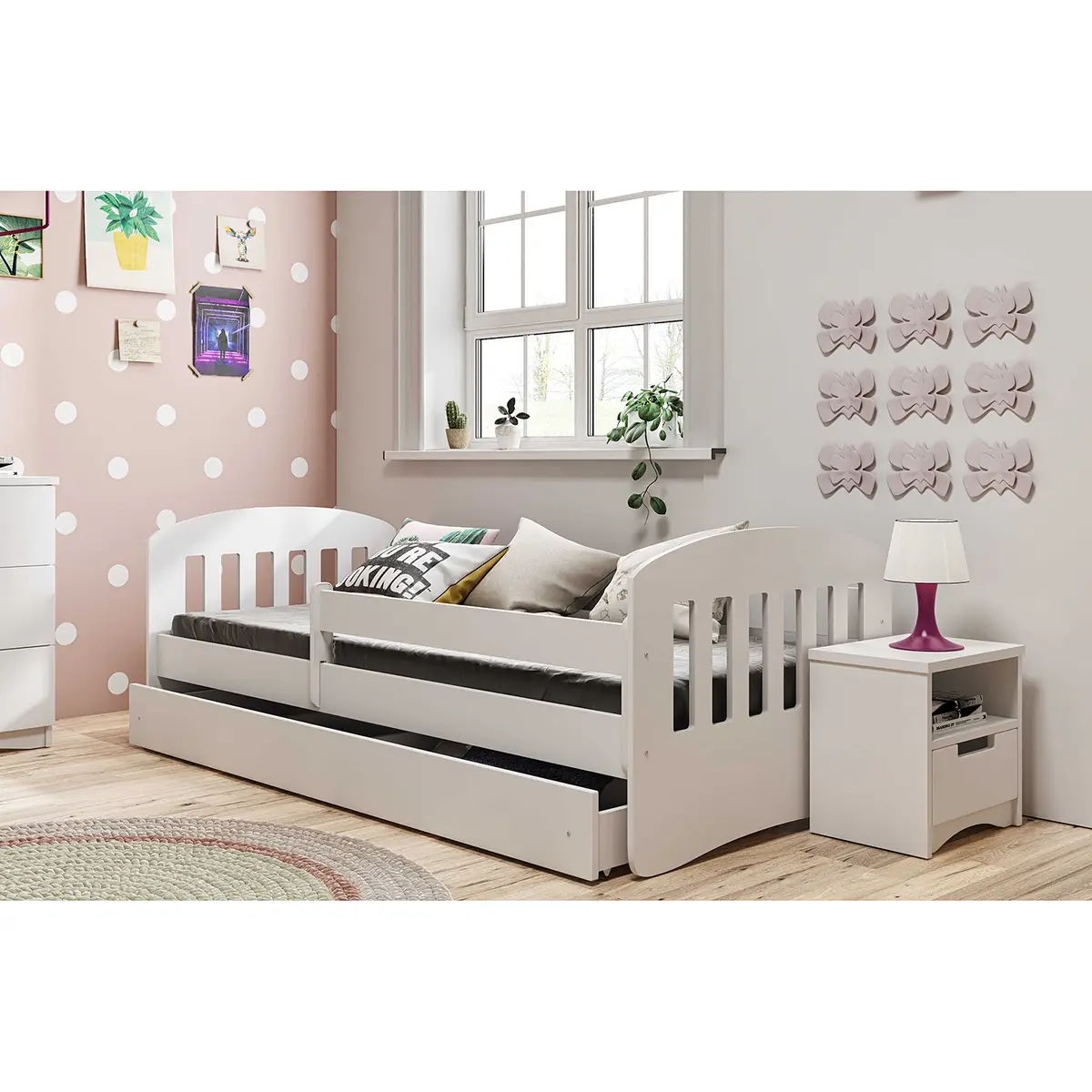 Kinderbett Basic I | Weiß