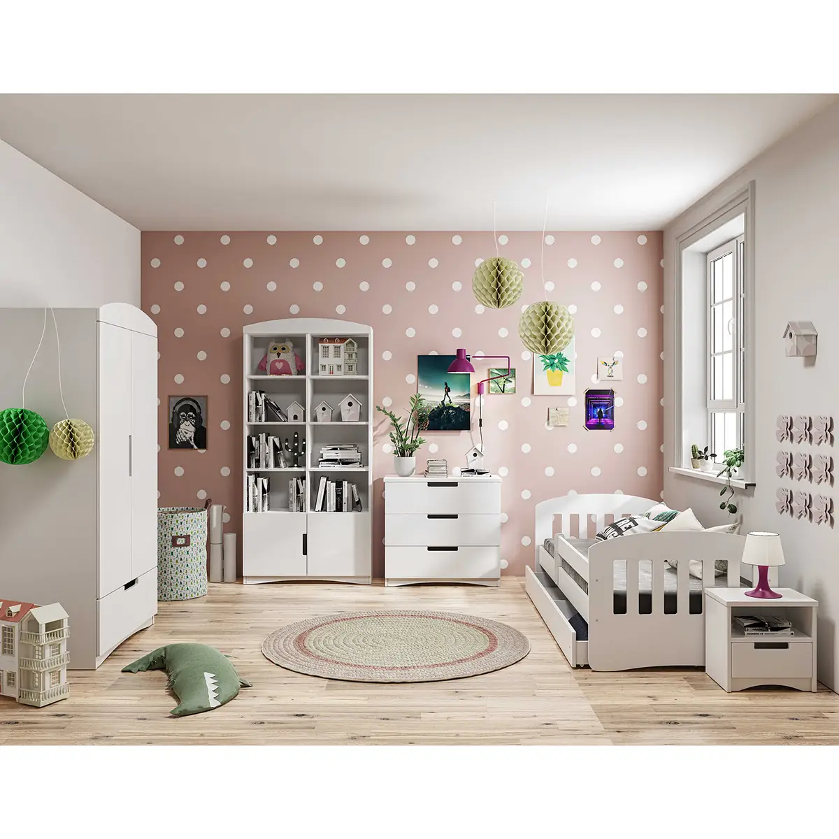 Kinderbett Basic I | Weiß
