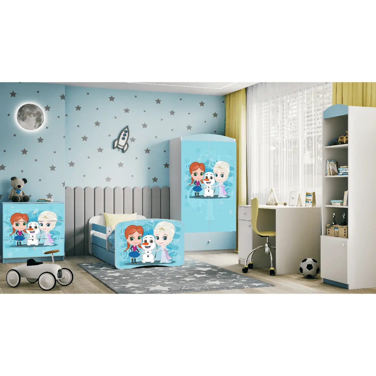 Kinderbett Frozen | Blau