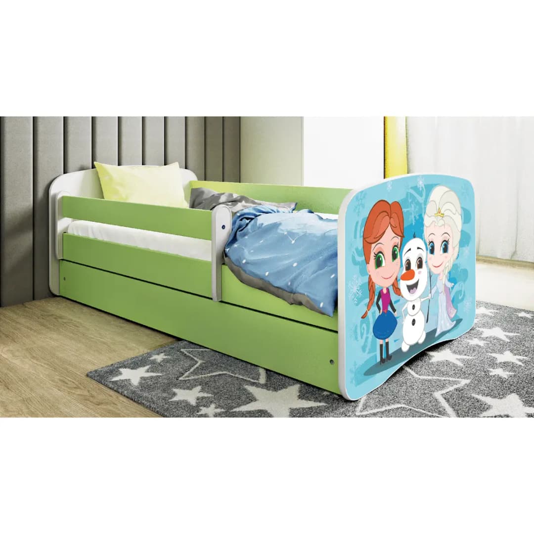 Kinderbett Frozen | Grün