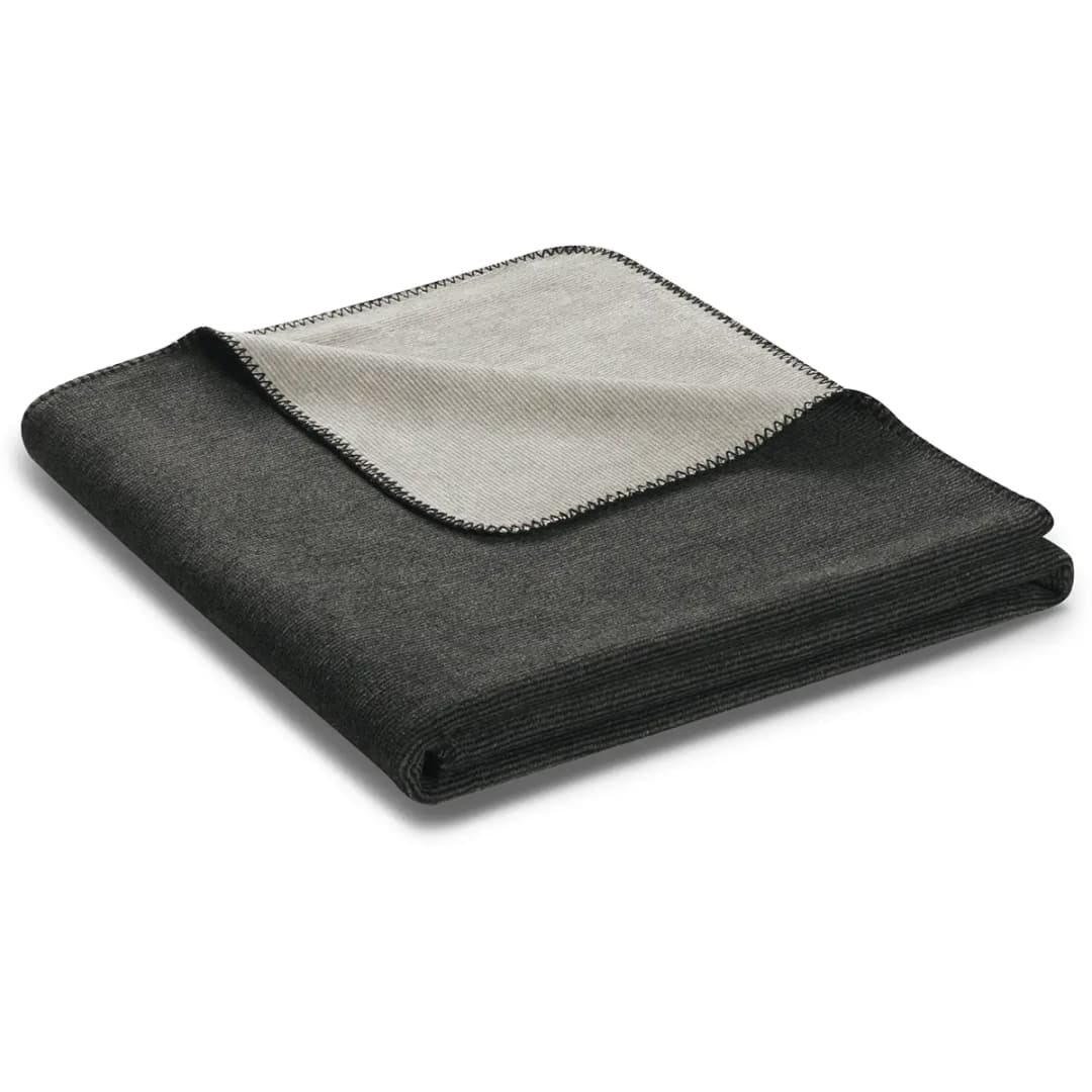 Plaid 150 x 200cm Grau/Silber/Grau Mischgewebe | Grau