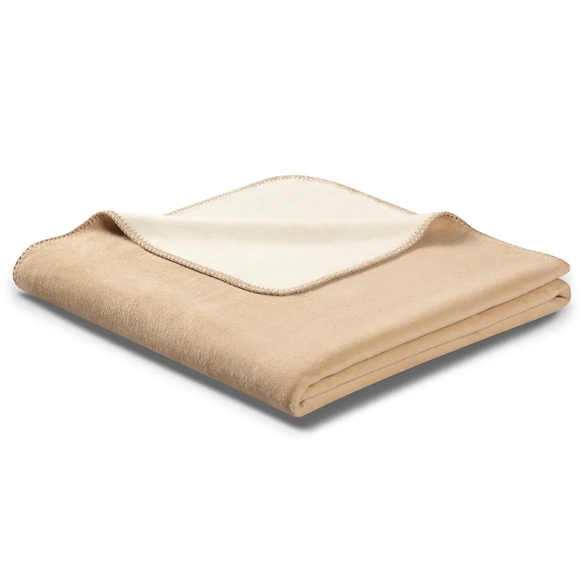Plaid 150 x 200cm Beige/Creme/Beige Mischgewebe | Beige