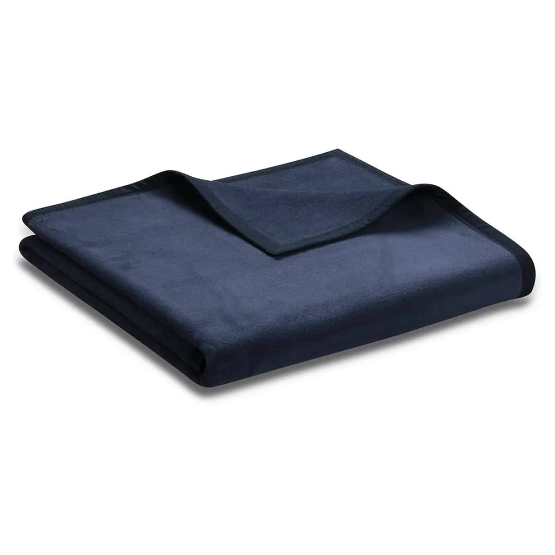 Plaid 150 x 200cm Blau/Dunkelblau Mischgewebe | Blau